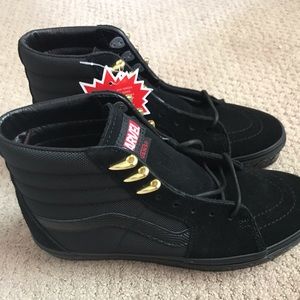 Vans Marvel Black Panther size 8 men NWOB